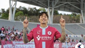 35세 석현준 ‘K리그 데뷔골’…용인, 김해 꺾고 프로 ‘첫 승’