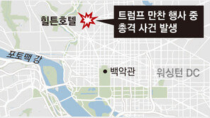 총격 벌어진 워싱턴 힐튼호텔, 45년전엔 ‘레이건 피격’