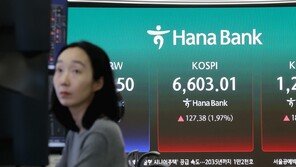 코스피 장중 6,600 돌파…국내 증시 시총 6000조 넘어