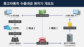 코인으로 1000억 ‘환치기’…중고차 수출대금 빼돌린 일당 적발