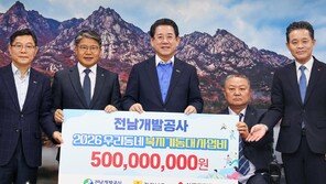 전남개발공사, 복지 위기가구 지원에 5억 기탁