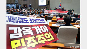 [정치 한 컷] 국민의힘, 공소취소 특검법 반대하며 與 규탄 의원총회