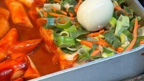 “비닐째 넣은 거 아냐?”…포장마차 떡볶이 논란