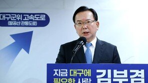 서문시장의 김부겸 ‘보수 확장’… 추경호, TK ‘원팀’ 행보