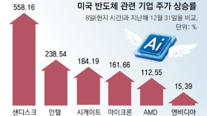 美 AI 밀물에 노젓는 반도체, 인텔-AMD 뛰고 K칩 3사 날아올라