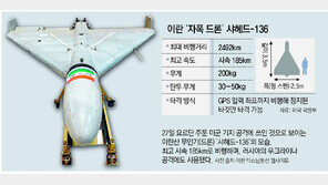 “이란, 샤헤드-136 등 자폭·정찰드론 수천대 운용”