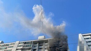 창원 성산구 아파트 부탄가스 폭발 추정 화재…주민 25명 대피