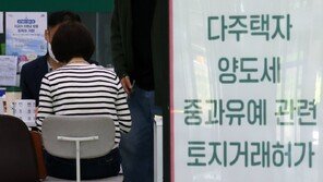 ‘양도세 중과 부활’ 열흘만에 서울 토지거래허가 60%↓