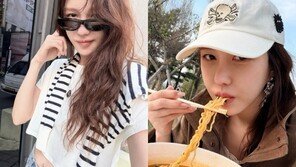 47세 이지아, 크롭티에 배꼽 피어싱…한강 라면 먹는 반전 일상