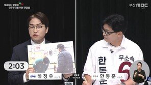 한동훈 “李에 반기 못드나”…하정우 ‘尹에 폴더인사’ 사진 맞불