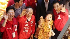‘SOS 쇄도’ 박근혜, 31일 서문시장 찾아 추경호 지원 유세