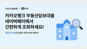 카뱅 사업자 부동산담보대출, 경쟁사 네이버페이서도 검색 가능