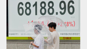 日 닛케이주가, 사상 첫 6만8000 돌파