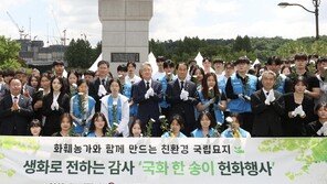 농협, 국산 국화 10만 송이로 현충원 헌화… 친환경 추모 문화 확산