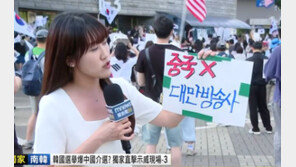 ‘중국X 대만방송사’ 붙이고 잠실 집회 취재…무슨 일?