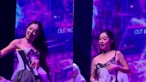혜리, 무대 위 어깨끈 뚝…아찔 사고에도 완벽 대처 ‘프로 아이돌’