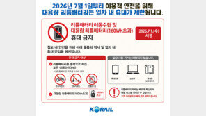 내달부터 열차에 전동킥보드-전기자전거 반입 못한다…대용량 리튬배터리 금지