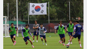 홍명보호 비공개 훈련장에 ‘수상한 드론’…외국인 2명 달아나