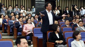 “당이 불통에 빠져” “최악은 무슨 최악”…국힘 의총 시작부터 설전