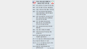 美-이란 종전 MOU 14개항 초안 공개… ‘호르무즈 정상화-핵포기 재확인’ 명시