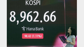 [속보] 코스피 사상 최초 9000선 돌파…1.5% 상승