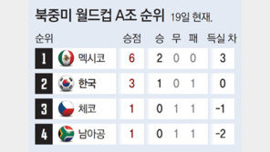 남아공전 비기기만 해도 조 2위로 32강 진출