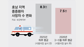 응급이송 개편 시범 석달, ‘뺑뺑이’ 없고 사망 줄어