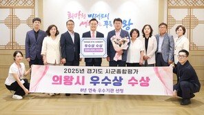 경기 의왕시, 8년 연속 우수기관 선정…행정 경쟁력 다시 입증