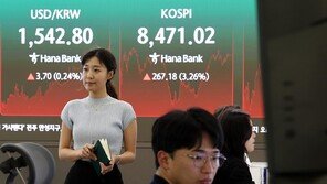 환율 1540원대 마감…금융위기 이후 최고