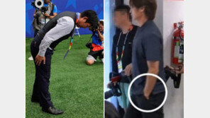 日감독은 패한뒤 90도 인사…박문성 “그게 그렇게 어려운가”