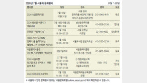 2026년 7월 서울의 문화행사