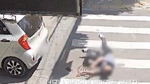 후진 차에 툭 부딪힌뒤 ‘벌러덩’…할리우드 액션에 ‘덜미’