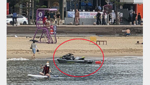 “커피 마시러”…광안리해수욕장 진입 수상오토바이 적발