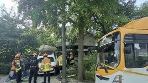 분당서 벤츠가 인도 돌진… 1명 사망