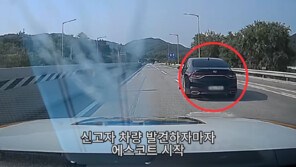 고속도로서 188㎞로 질주한 경찰…임신중독 산모·아이 살렸다