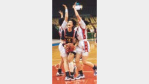 ［농구대잔치］전주원「트리플  더블」기록…여자선수로  ２번째