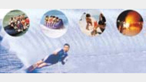 ［여행］「가족  레포츠캠프」  북한강등  피서지  짜릿한  경험