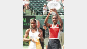 [테니스/립튼챔피언십]윌리엄스 자매 1,2위「어깨동무」