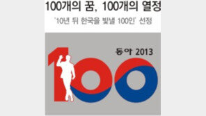 [10년 뒤 한국을 빛낼 100인]“한계는 없다”… 실패도 즐기며 달려온 100개의 꿈