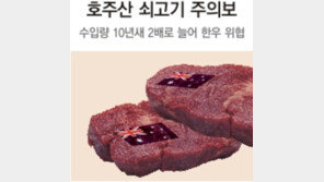 호주산 쇠고기 점유율 53%… 축산농가 ‘한숨’