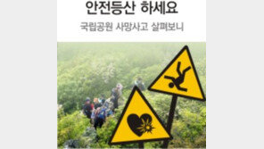 [인포그래픽] 국립공원 사망사고, 최근 5년간 60건 발생…절반이 심장돌연사