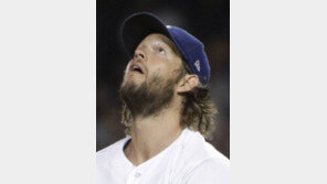 커쇼 ‘7회 호러쇼’에도 다저스 NL디비전 1승