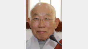 조계종 원로회의 의장 세민 스님