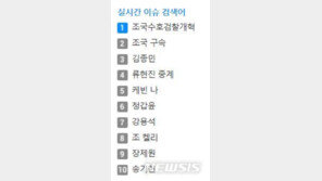 조국 두고 ‘실시간 검색 전쟁’ 재연…“수호” vs “구속”