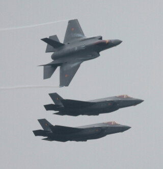 미국 공군의 주력기인 F-35. 일본은 최근 F-35의 유지·보수·정비 사업 수주에 도전하고 있다. AP뉴시스