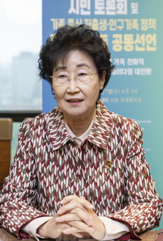 황인자 한국가족단체협의회 상임대표. 조영철 기자