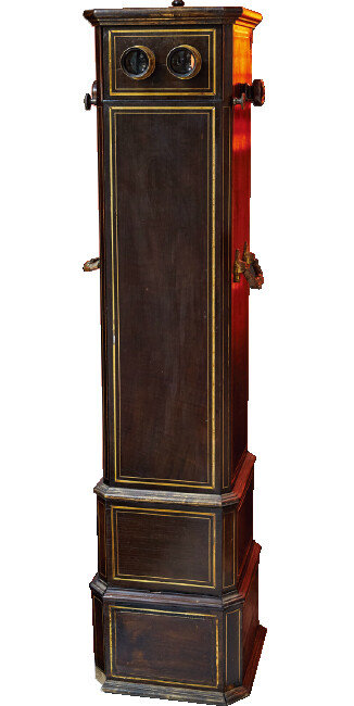 스테레오 뷰어(Stereo Viewer, 1885). 현재 3D 뷰어의 시초다.