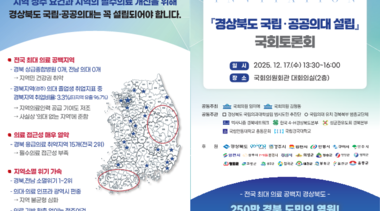 상급종합병원 ‘0개’ 경북…“국립·공공의대 필요” 국회서 목소리