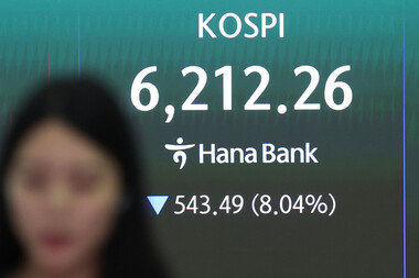 美中 악재에 코스피 8%대 급락… 삼성전자·SK하이닉스 10~12% 폭락