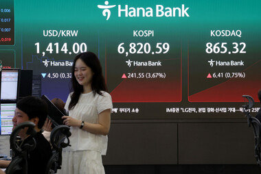 ‘삼전닉스’ 3거래일 연속 상승… 뉴욕발 AI 훈풍에 코스피 6800 선 돌파